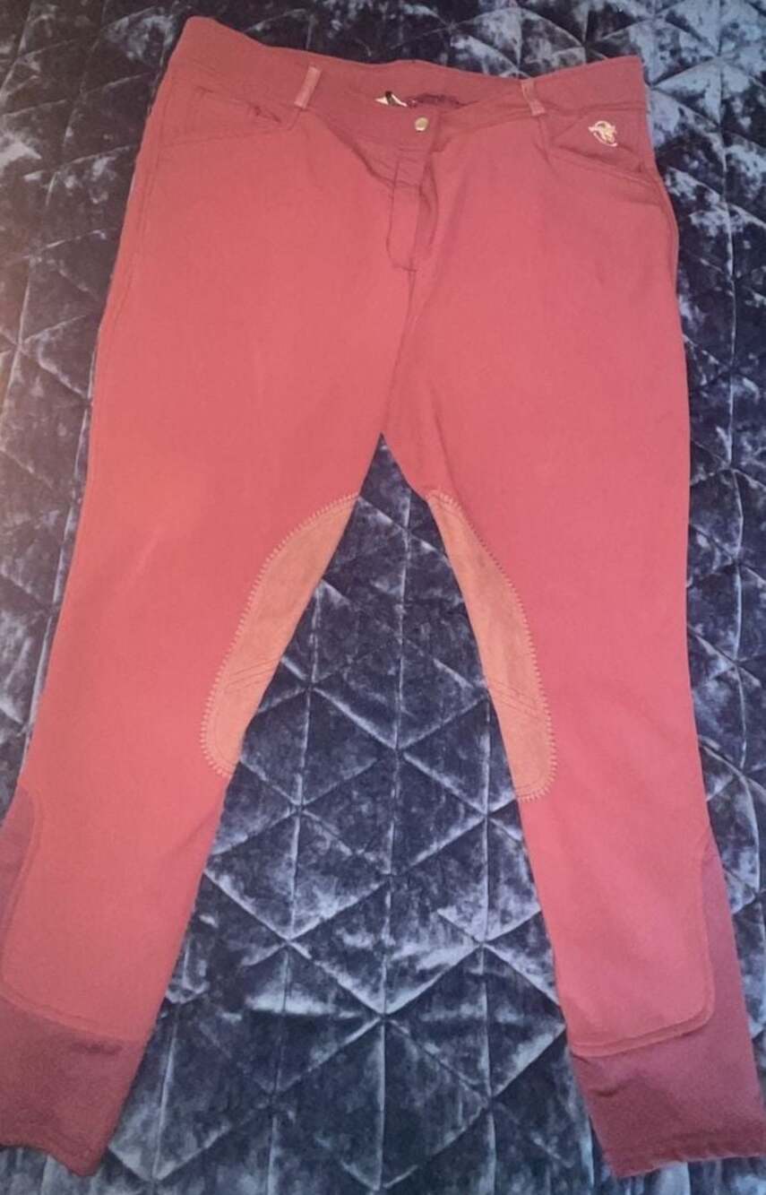 Piper by SmartPak Women's Knee Patch Breeches in Maroon